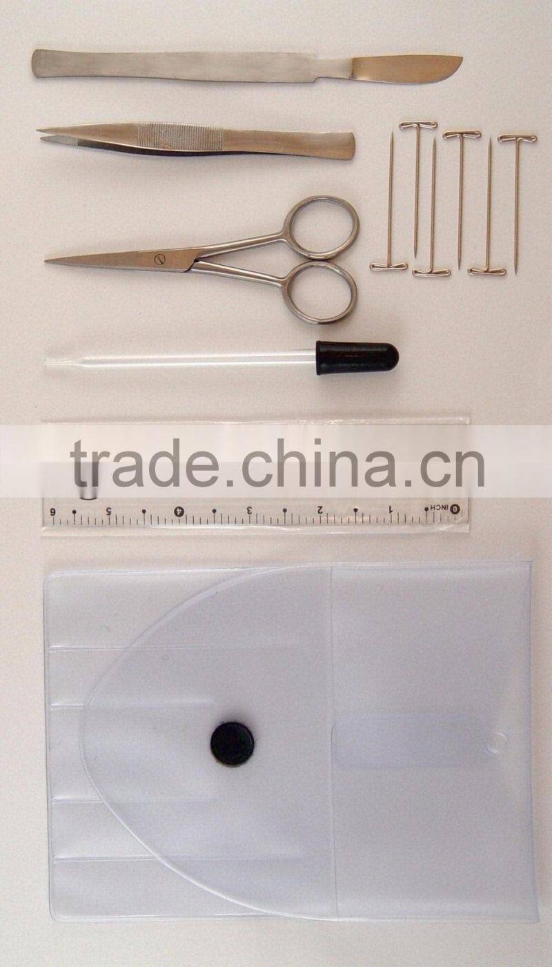 Mini travel medical first aid kitHigh Quality stainless steel surgical Dissecting set/Student dissecting kit/medical kit