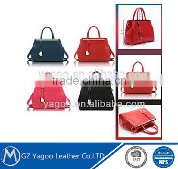 2016 HOT leather drawstring bucket bag rivet messenger bag