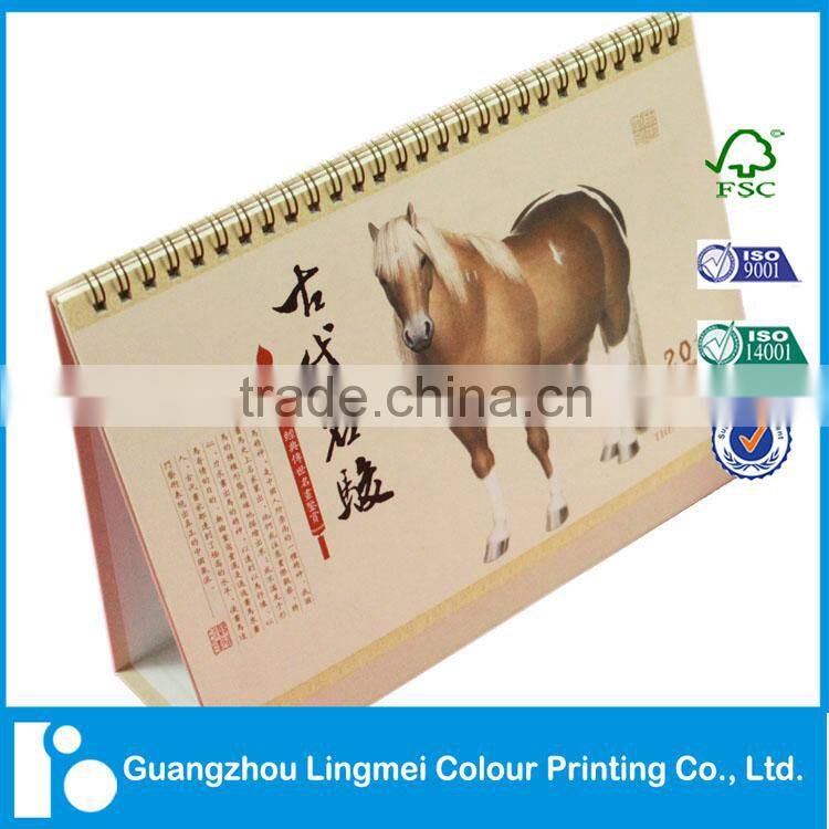 Table calendar printing, desk calendar with memo pads