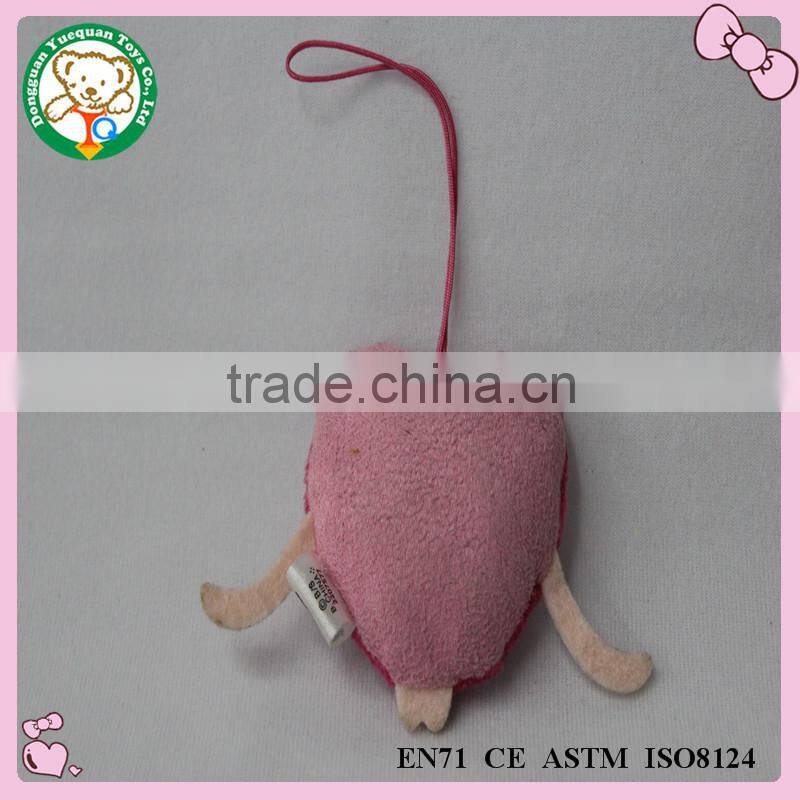 Top quality keychain 2015 promotion gift plush toys free sample
