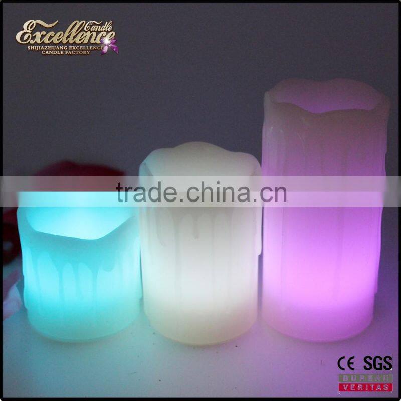 LED candle lights with tears flameless candles with timer