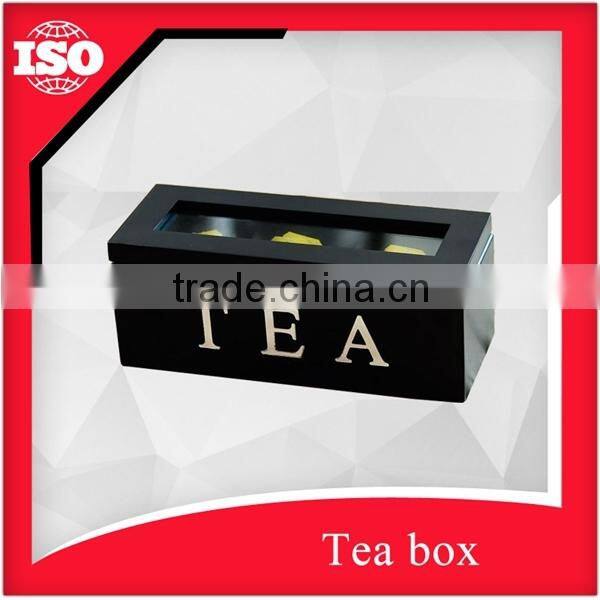 Custom and large capacity wooden tea box for sale