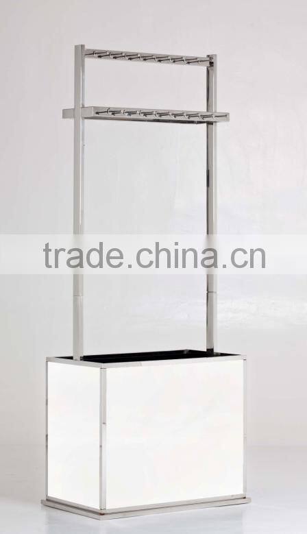 Huge LED stainless steel belt display stand