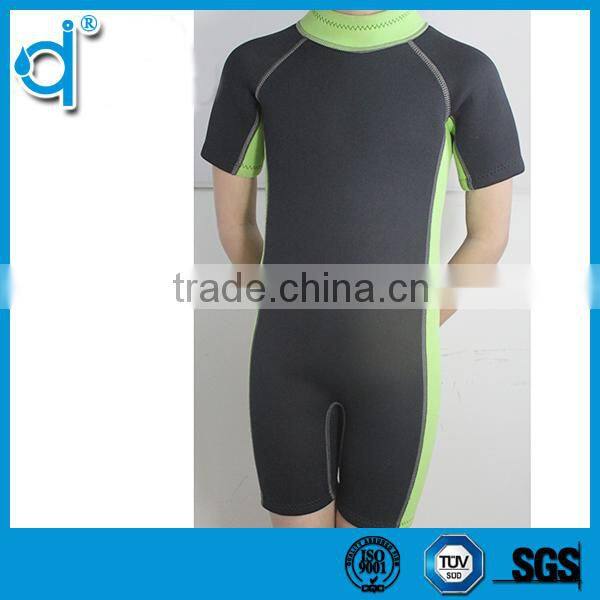 Close-fitting Waterproof Buckle Zipper Blue and Black Jumpsuits Neoprene Wetsuits