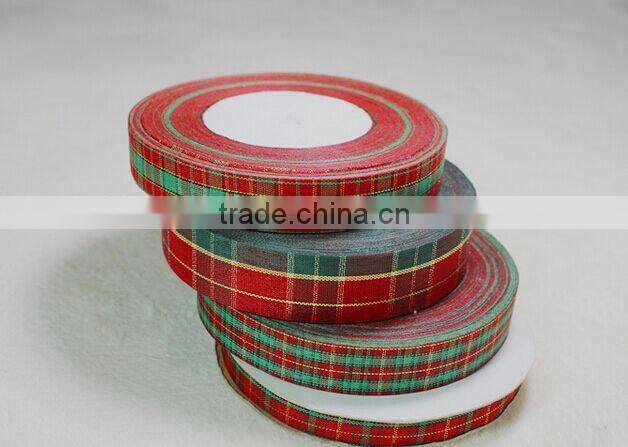 Christmas tartan plaid ribbon