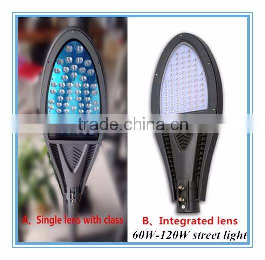 high lumen cob 100w/120w led street light housing ip65 die casting aluminum outdoor road lighting project preferred