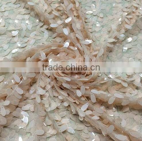 fish scale sequin fabric/sequin lace fabric/sequin dress fabric