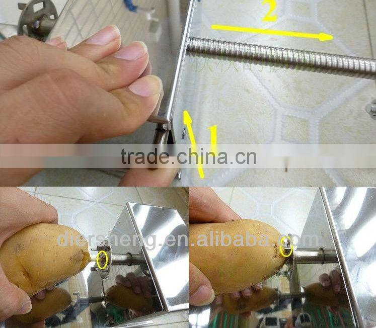 Manual Tornado potato machine, potato spiral cutting machine,potato cutter machine