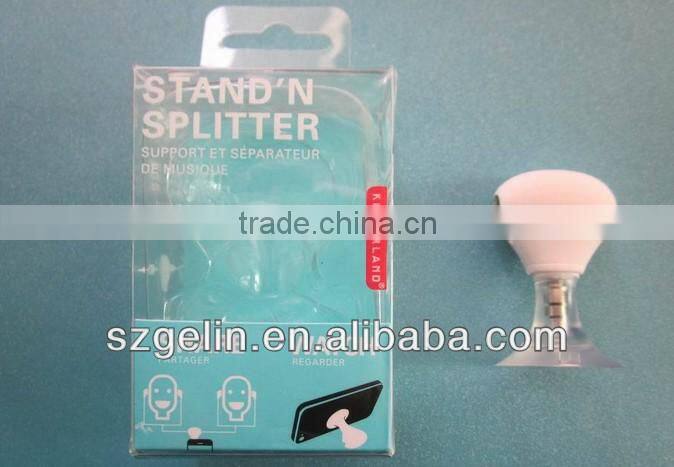 Newest colorful retractable earphone spliter for MP3/MP4