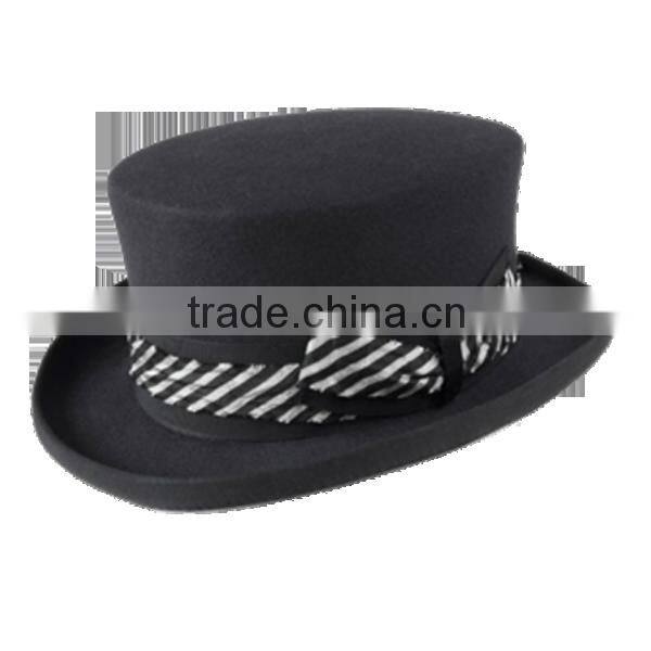Wool felt top hat formal hat