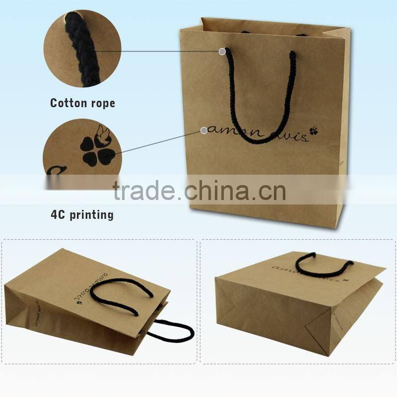 Fine Quick Delivery Exclusive Art Kraft Paper Shopping Bag