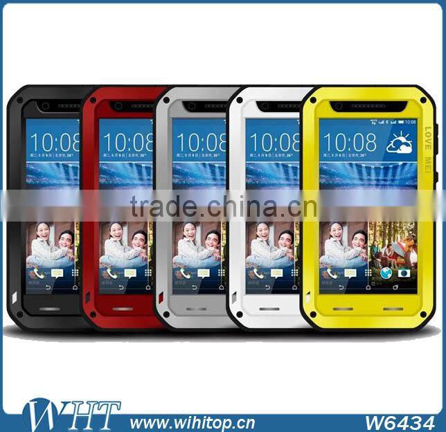 Love Mei Waterproof Case for HTC Desire 820 with Tempered Glass Screen Protector