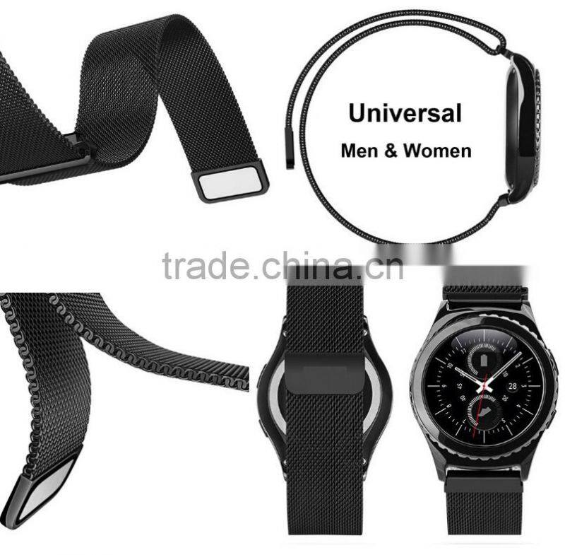 Milanese style high quality mesh stainless steel watch bands wholesale for Samsung Gear S2