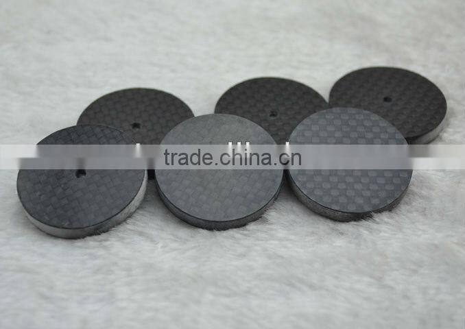 Carbon Fiber Speaker Spike Pad Base Stand Protective Black Gray