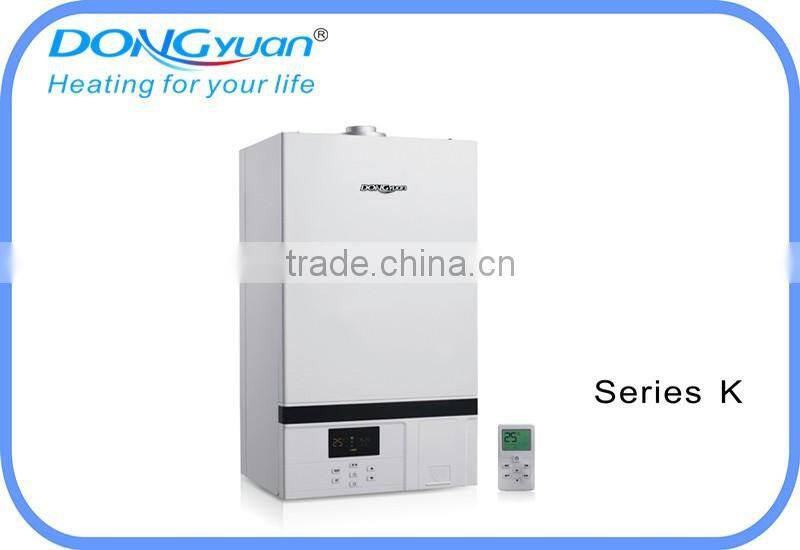 remote control gas boiler china for heaitng and hot water supplying
