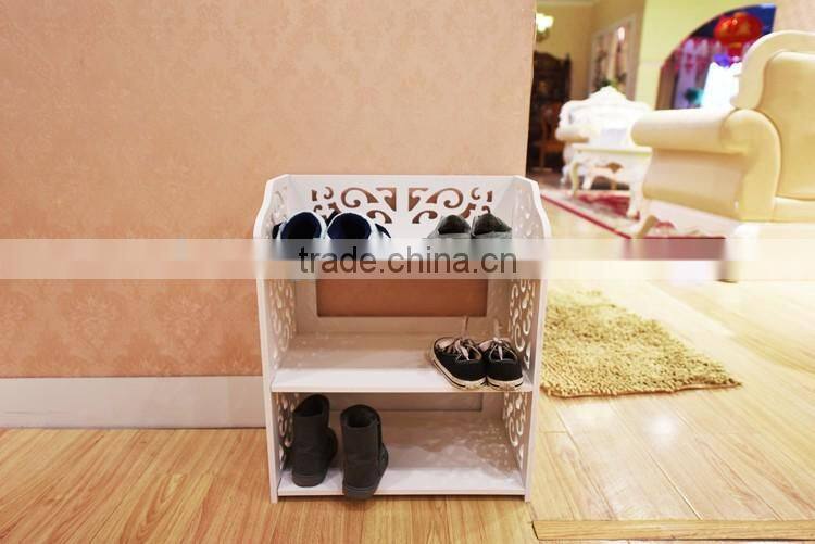 Pure colour mini plastic shoe rack for boots