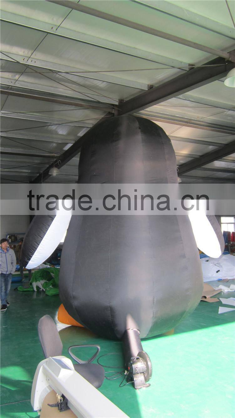 customized inflatable penguin model for advertising