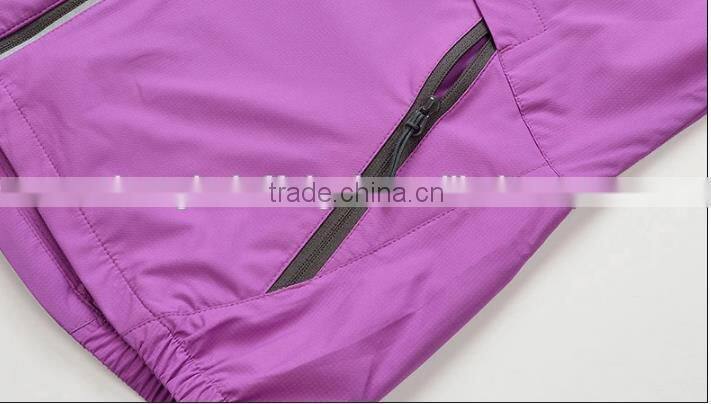 wholesale women reflective hooded softshell jacket plus size