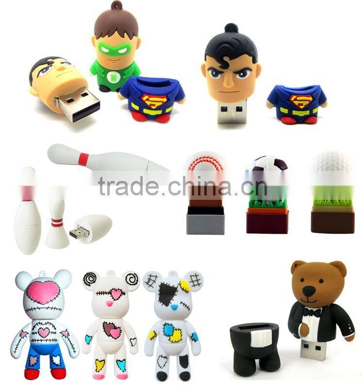 accept paypal 32gb wholesale cute cartoon usb flash drive