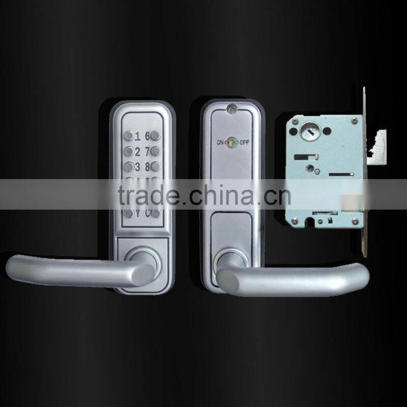 double latch push button door lock handle lock Mechanical Code lock combination lock