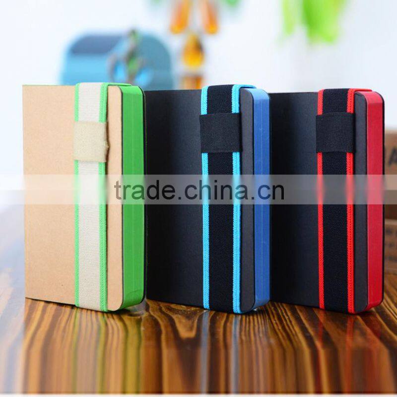 2015 New design mini journal cardboard cover with pen loop