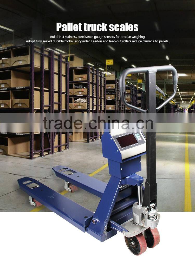 AC DC Power 2Ton Hydraulic Pump Forklift Scale