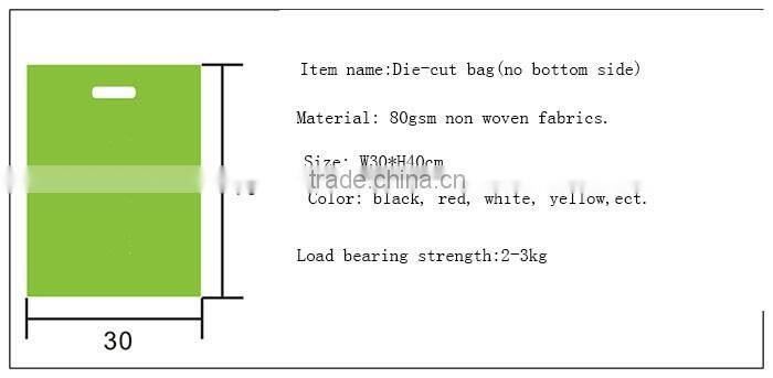 environmental tote non woven bag with logo print