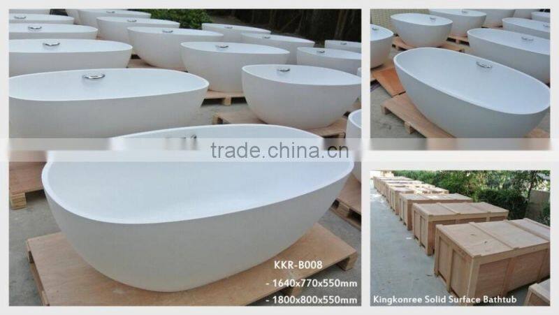 Wholesale Modern Stone Square Freestanding Bathtub