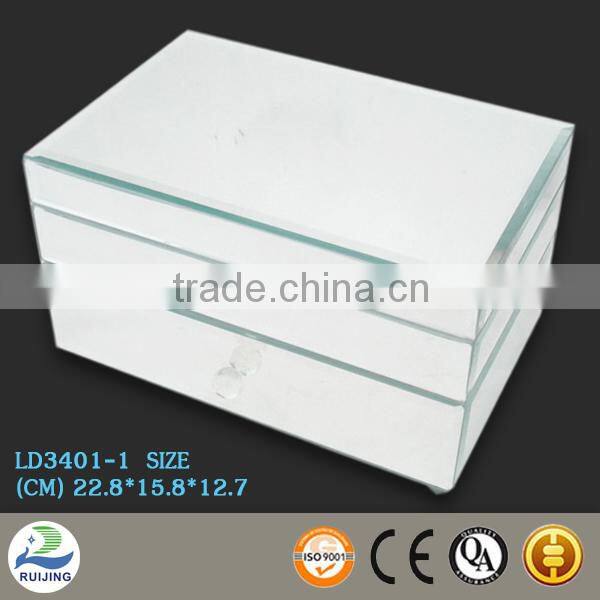 2014 silver jewelry box with mirror for sale