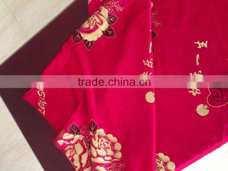 polyester warp knitted tricot printed fabric mattress fabric