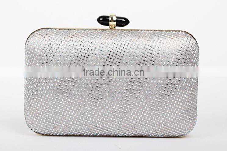 China alibaba custom print pure colour leisure ladies satin bead clutch bags for phone
