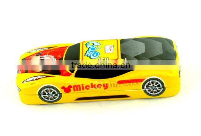 Best quality car shape pencil tin box with hinge