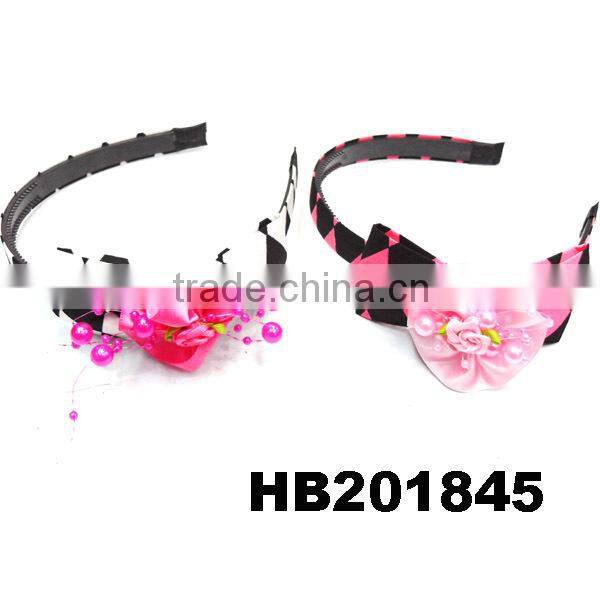 teenage girls ribbon bow plastic headband wholesale