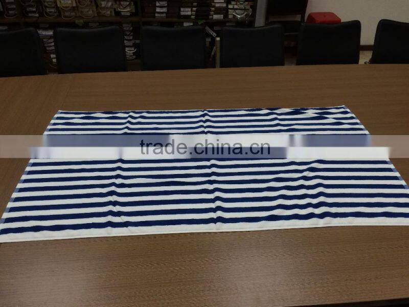 blue stripe pool towel/hotel towel/towel set