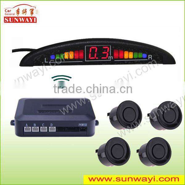 New wireless car reverse camera and parking sensor system with led display for truck
