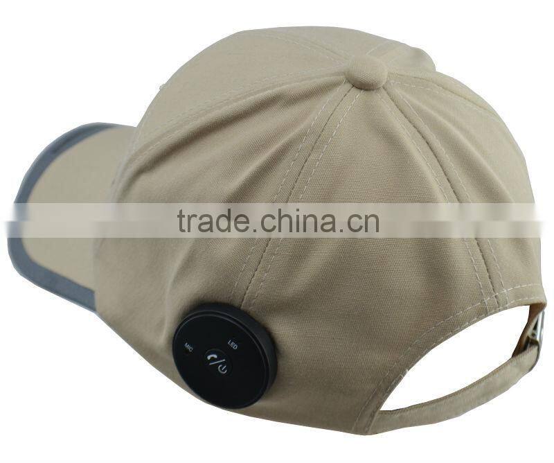 sports baseball caps hats with music bluetooth earphones