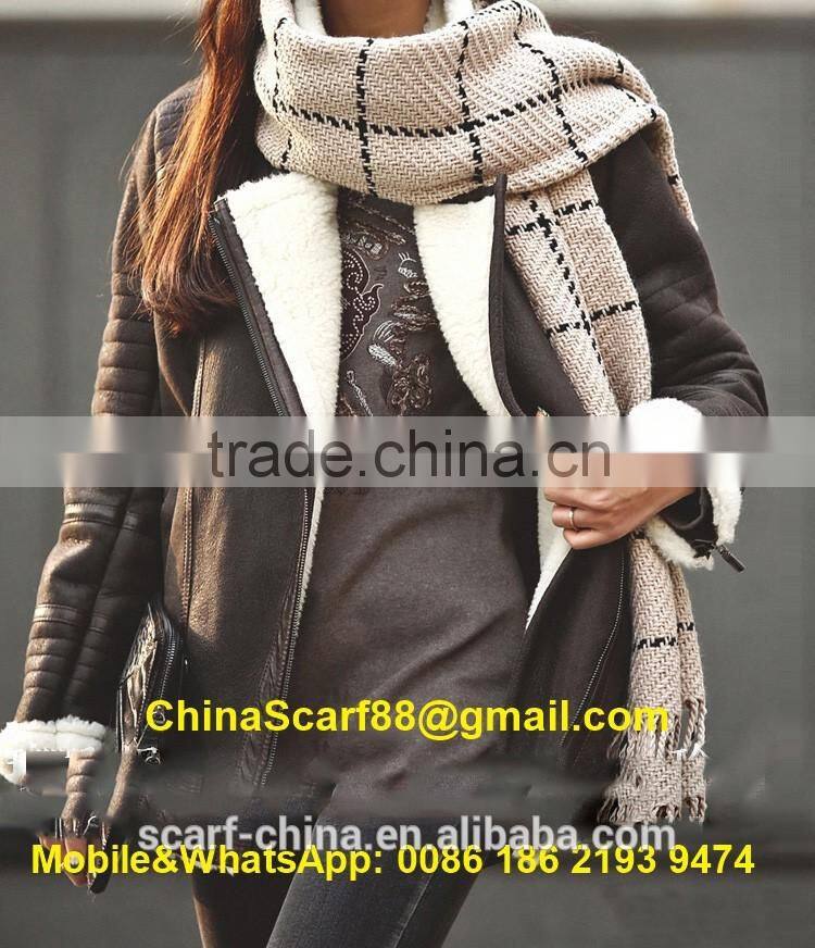 Wholesale winter wool blend scarf