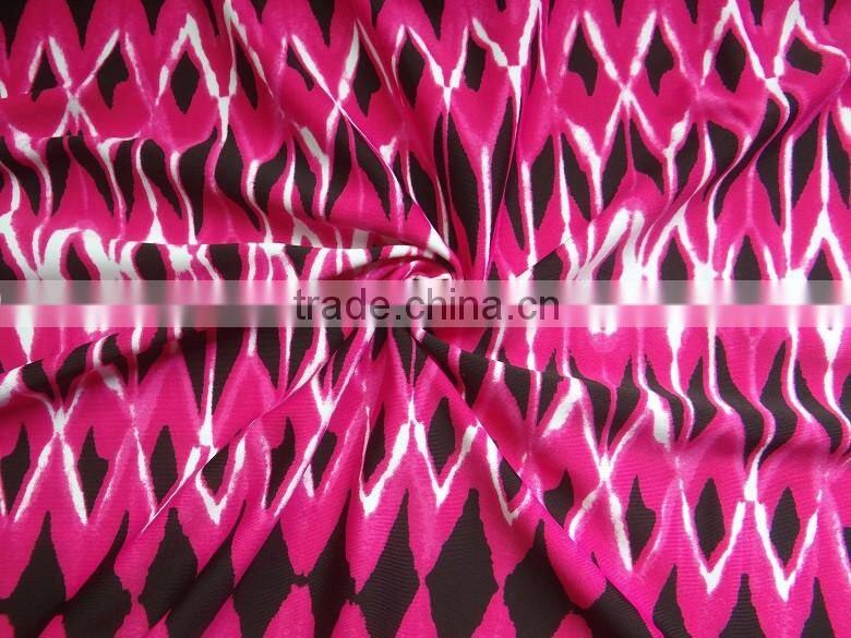 all over abstract pattern print blend stock fabric