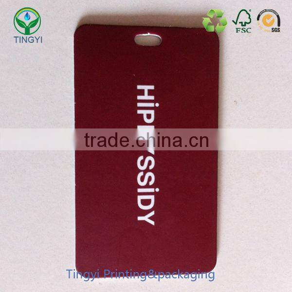 custom fasion cloth paper hang tag