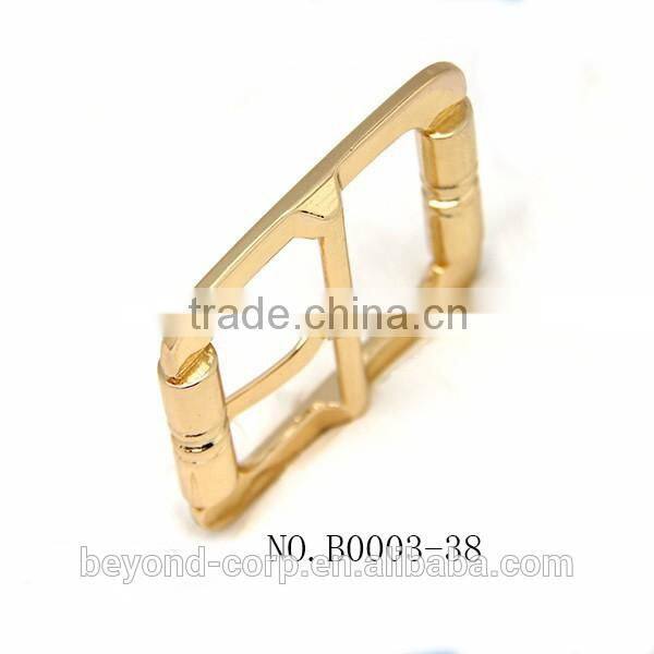 Hot selling elegant gold surface coating pin bar buckle for belt handbag