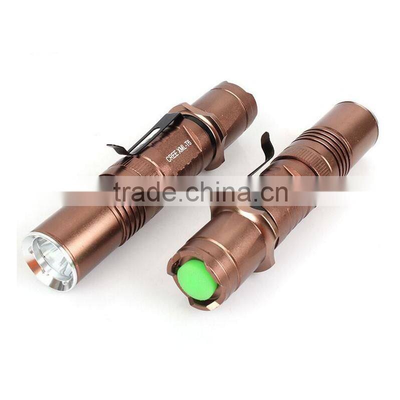 hot sales led torch flashlights lamp 5W Aluminium rechargeable battery led flashlights