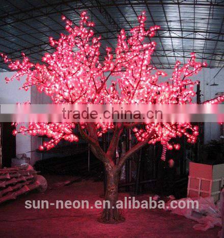 High Simulation Waterproof Cherry Blossom 3m Decoration 220v Led Tree Light
