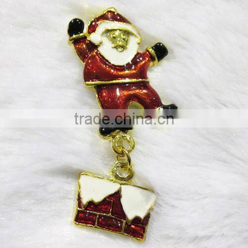 christmas costume jewelry santa claus brooch