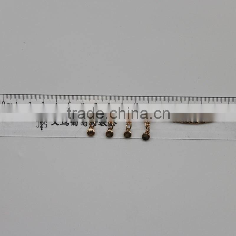metal connector for garment ornament &metalic rhinestone necklace