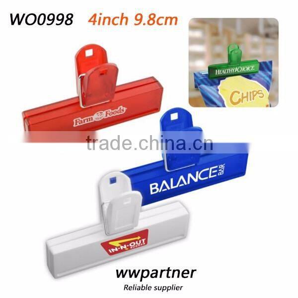 Custom 10cm Snack Food Bag Clip Plastic Factory