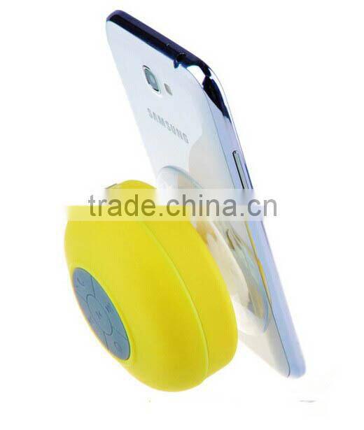 bluetooth waterproof shower speaker with sucker,wireless outdoor bluetooth speaker with microphone factory price