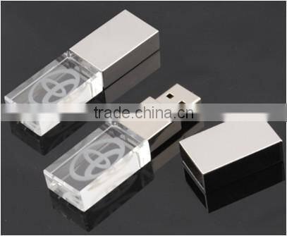 Grade A chipset crystal usb flash disk