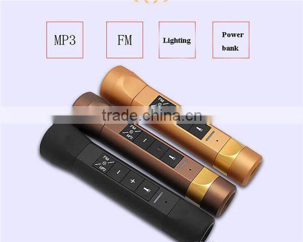 Bicycle Speakers Subwoofers Multifunction Stereo Bluetooth Wireless Speaker Power Bank Chargers Flashlight Riding MP3 4 in 1