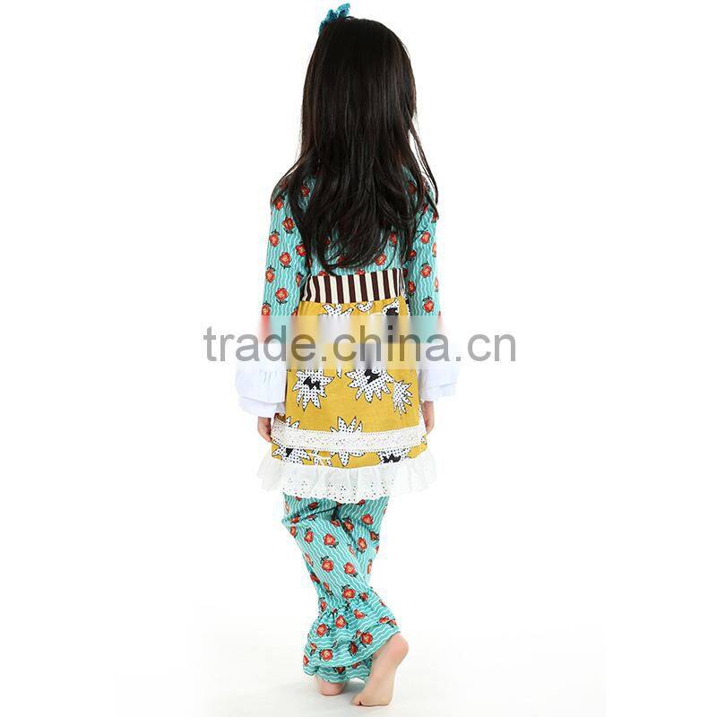 2016 kaiya fall long sleeve top dress 2 piece baby boutique clothing