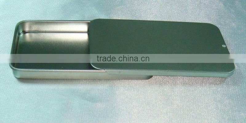 Tin box for mint, slide lid tin can for candy